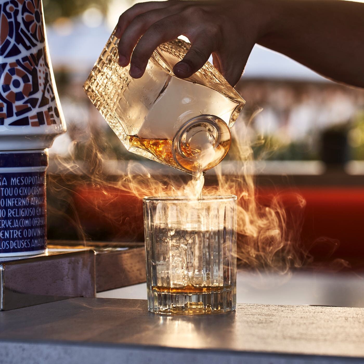 Smoky, with a touch of sweet. Meet our version of a classic Old Fashioned - made with Mexican whiskey, agave, bitters &amp; smoke. 🥃