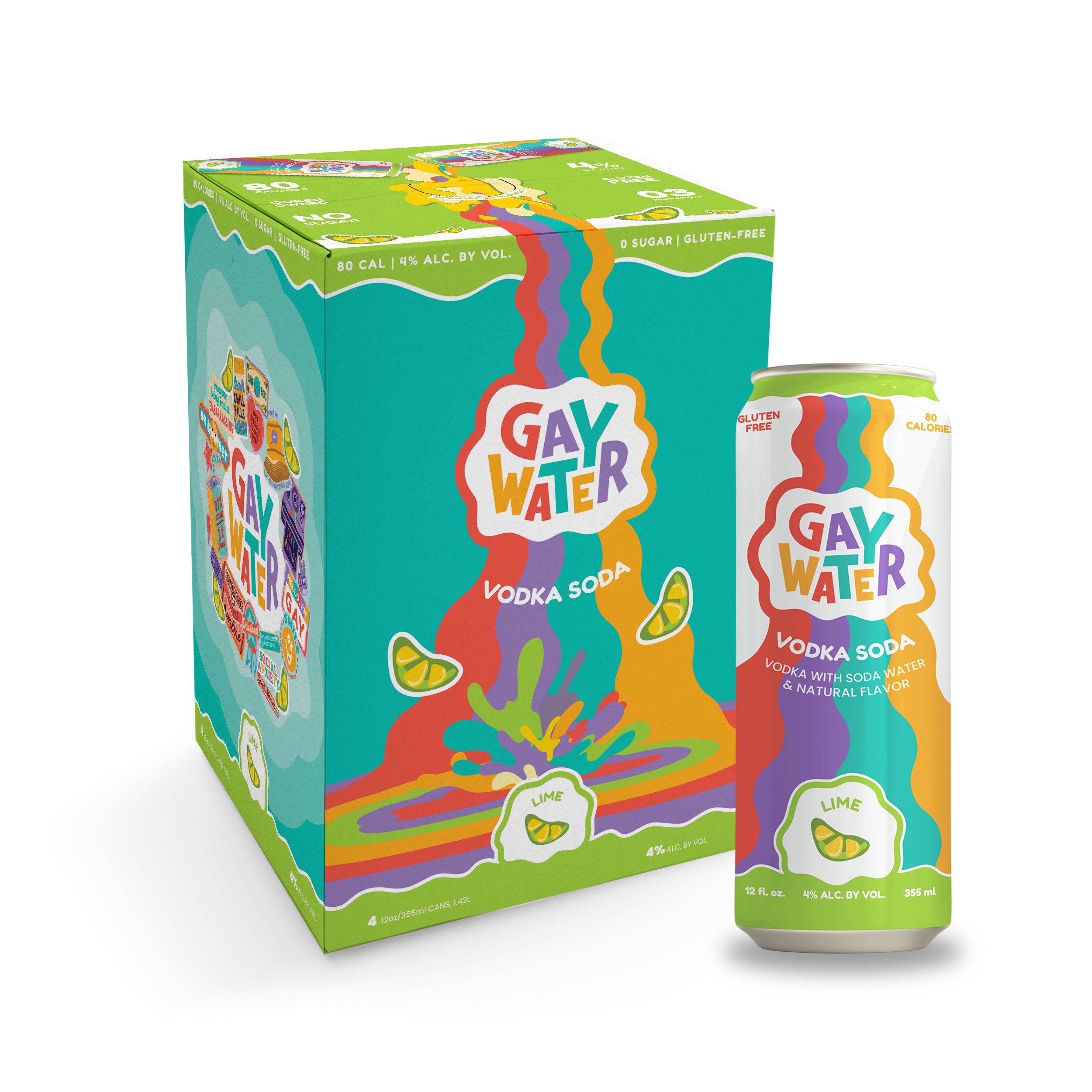 Gay Water Lime 4-Pack (pre-order)