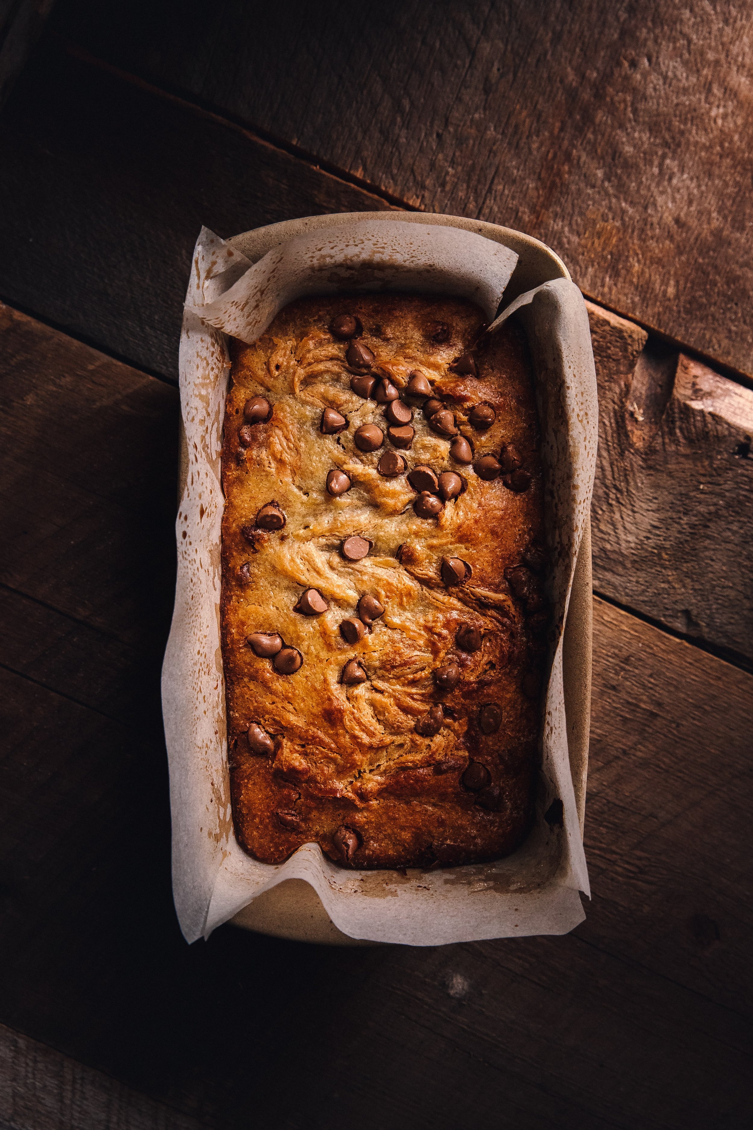 Walnut & Chocolate Chip Banana Bread