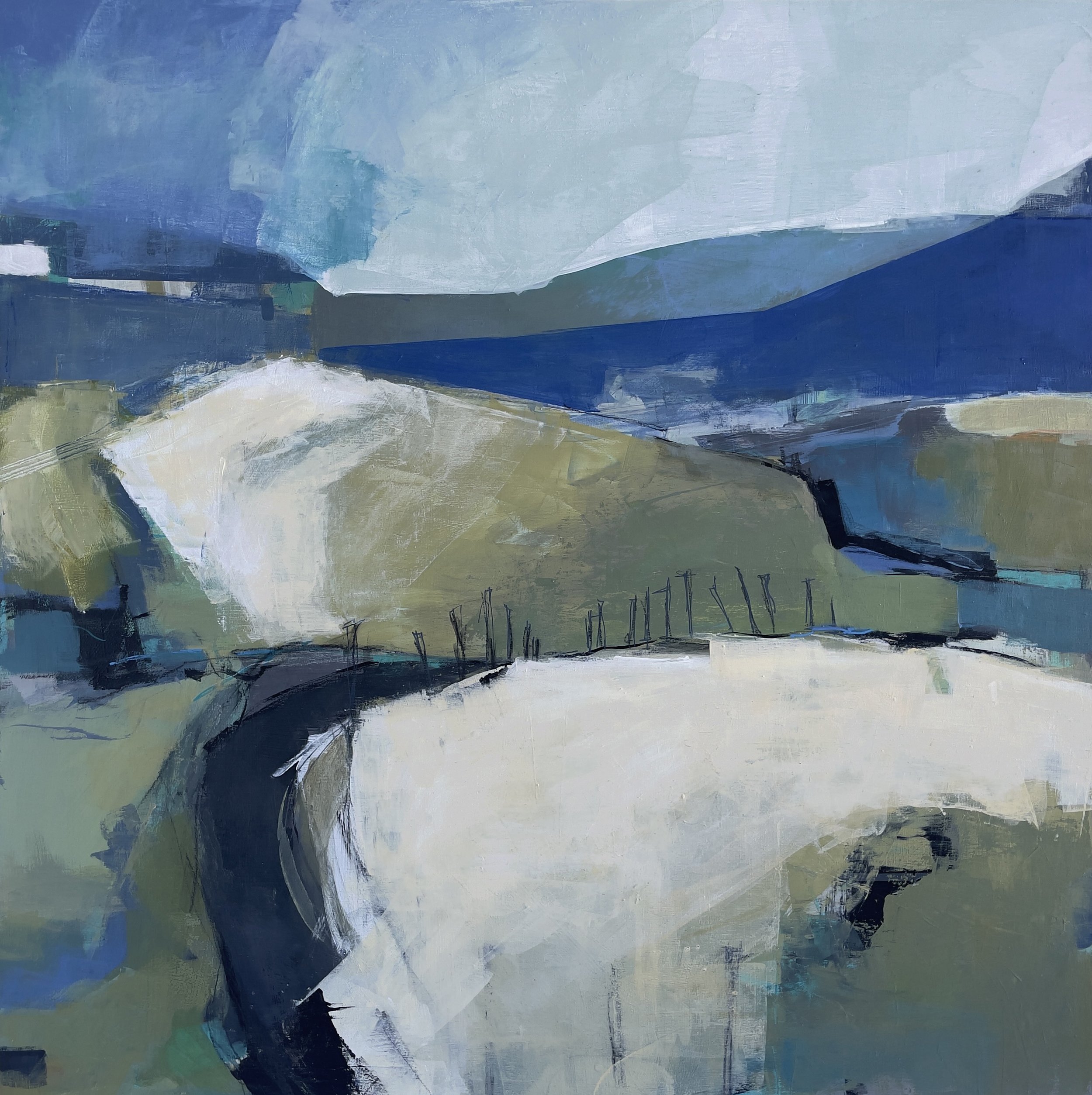 FIRST LIGHT : : 24 x 24 in. : : acrylic on cradled panel (Copy)