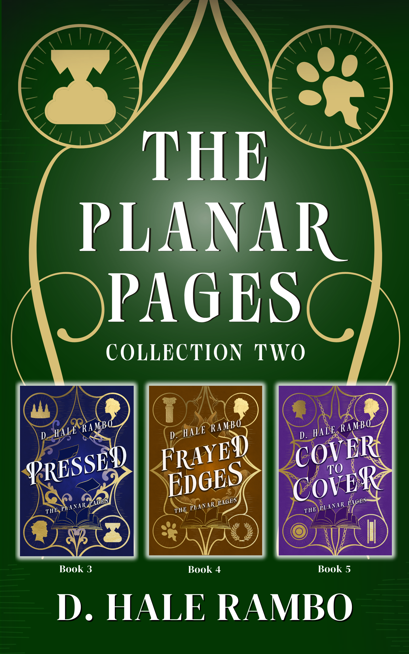 Green ebook cover for The Planar Pages collection two by D. Hale Rambo.