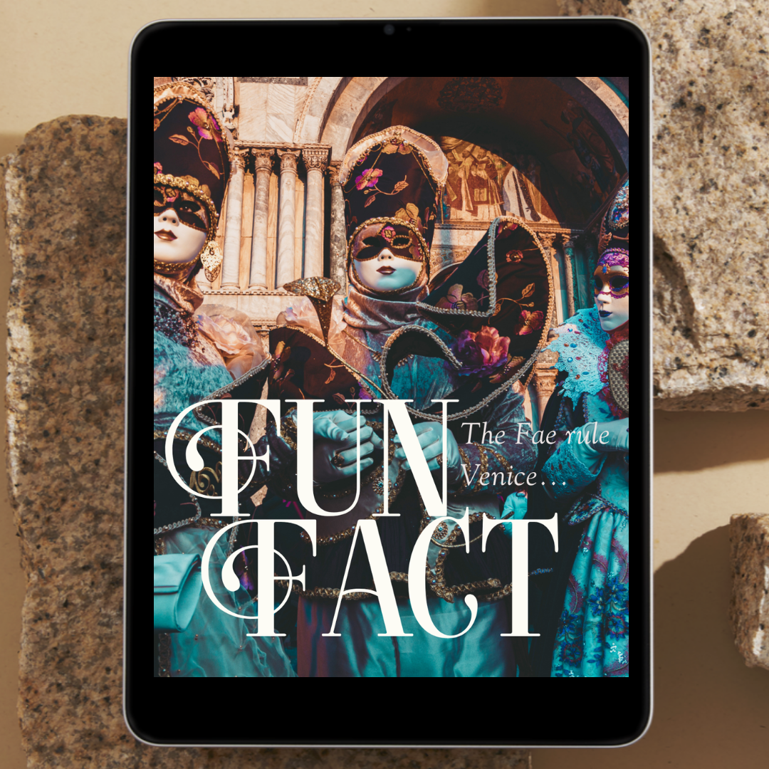 Tablet screen with a social media graphic sharing a fun fact