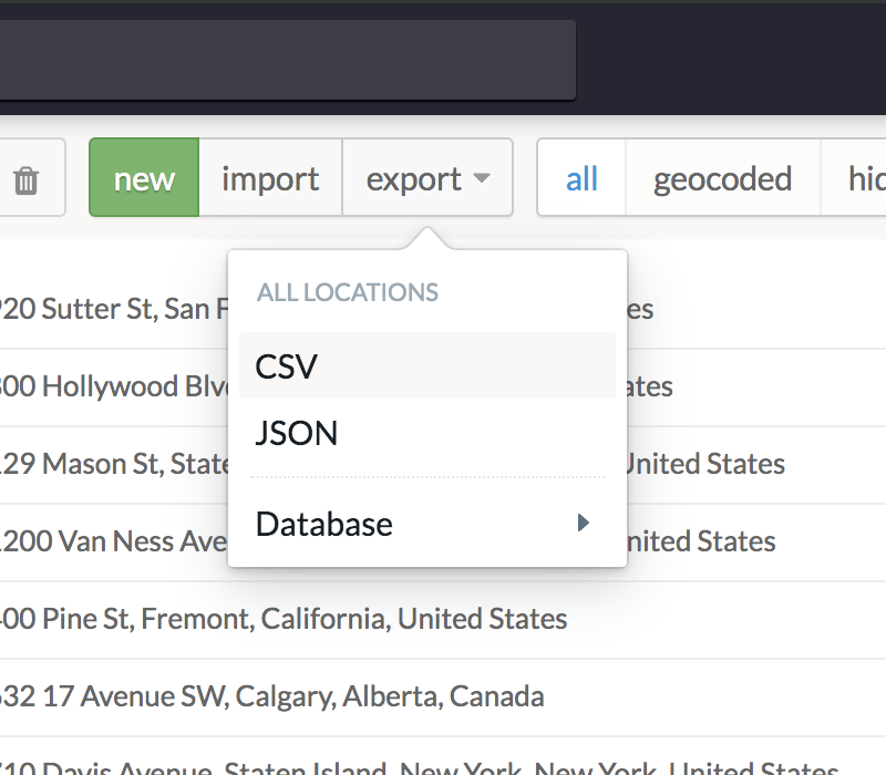 ZenLocator dashboard