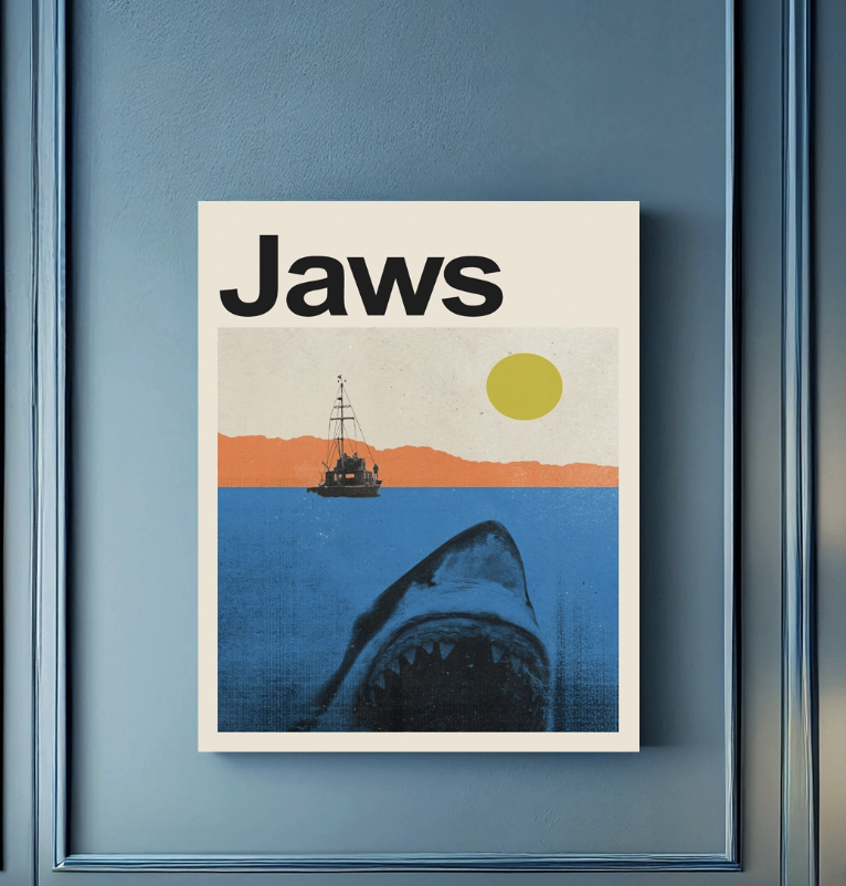Jaws Exhibition Art Print