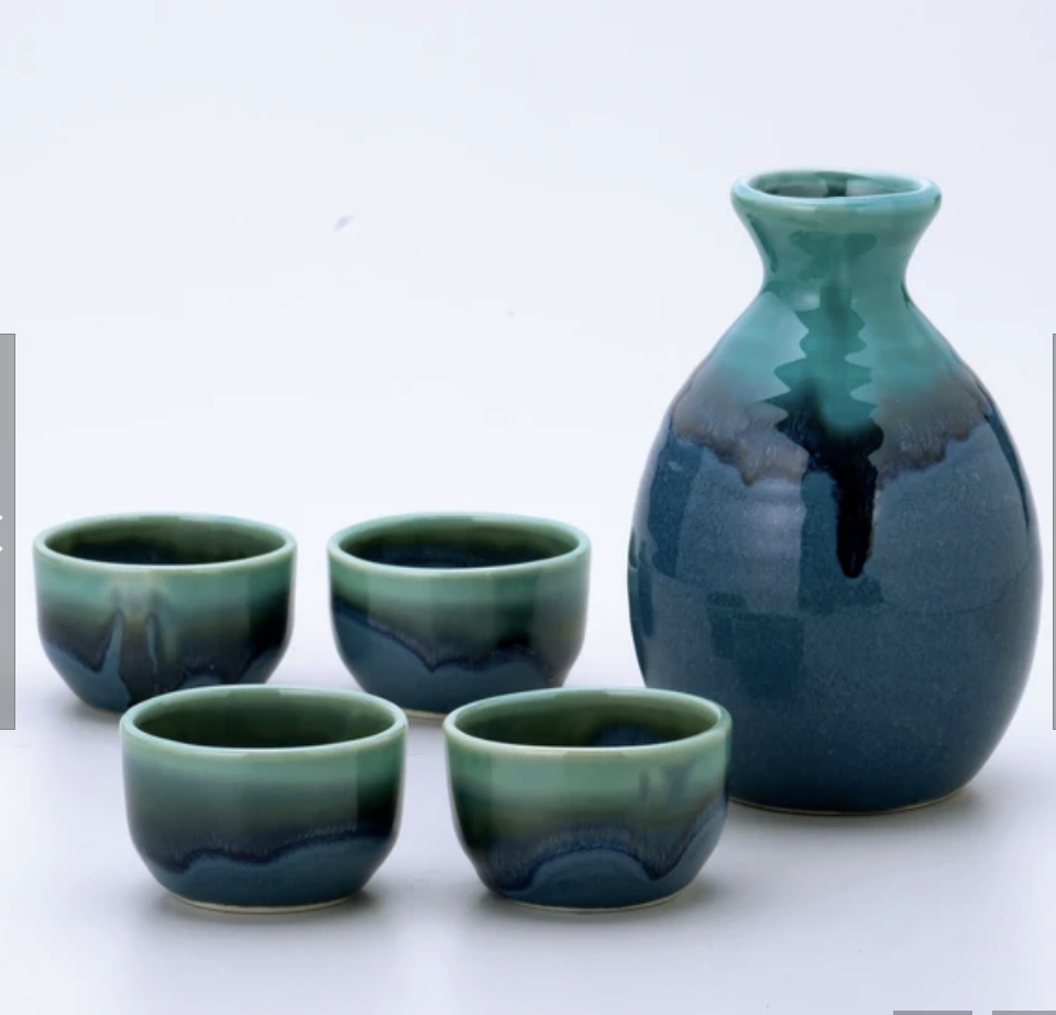 Cierto  Sake Carafe set, Green
