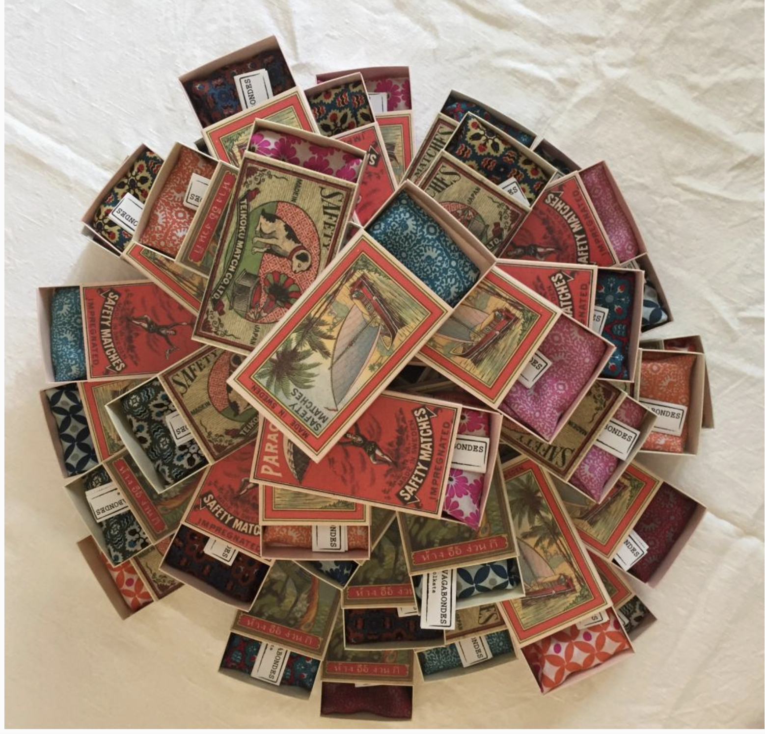 Mini Marushka Pink  silk scarf