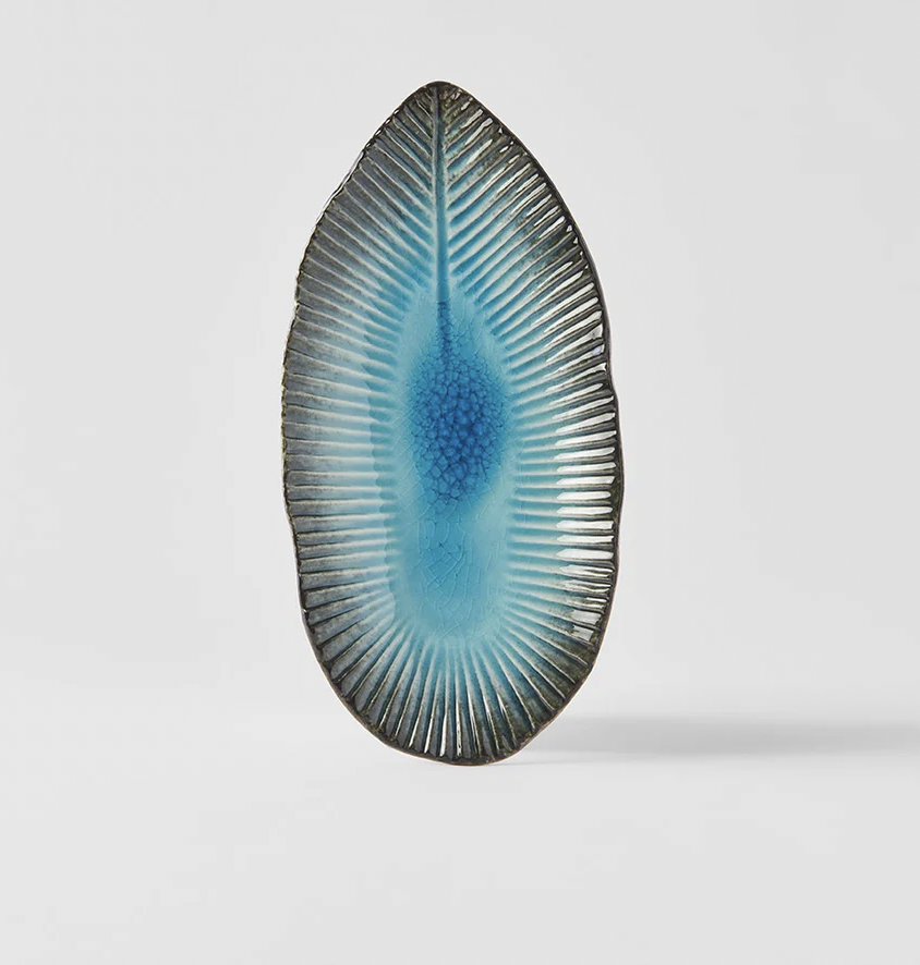 Gifu Blue Leaf plate