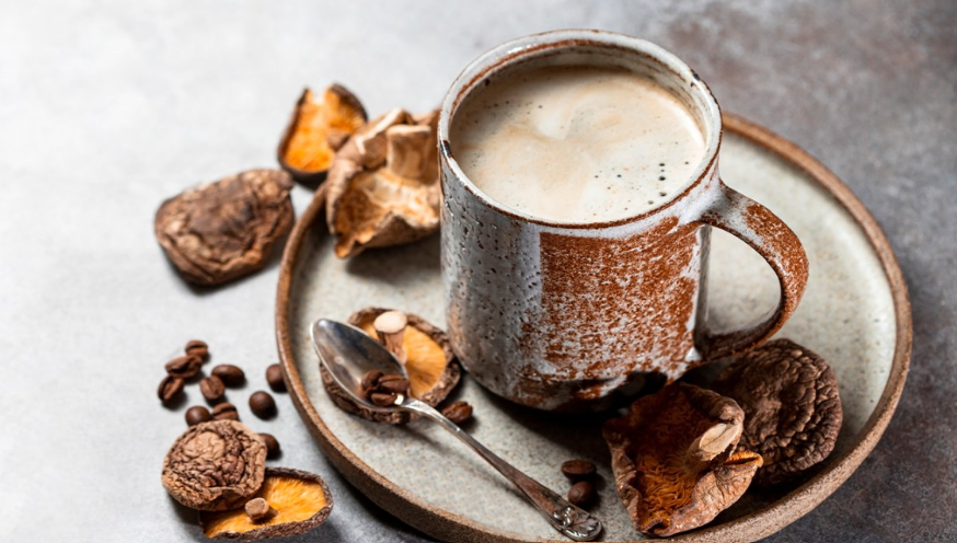 Adaptogenic Mushroomy creamy hot brew