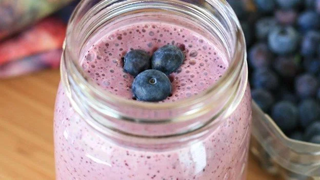 Sacha’s Favorite Wild Blueberry Smoothie