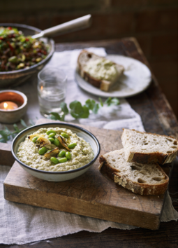 Creamy Artichoke &amp; Edamame Dip