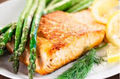 Wild Salmon and Asparagus