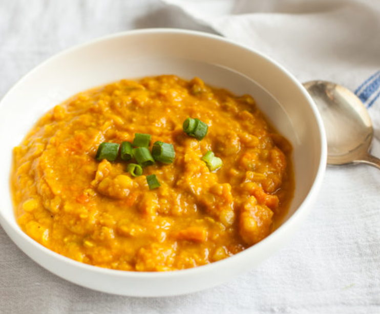 Crazy Sexy Yellow Split Pea &amp; Sweet Potato Soup