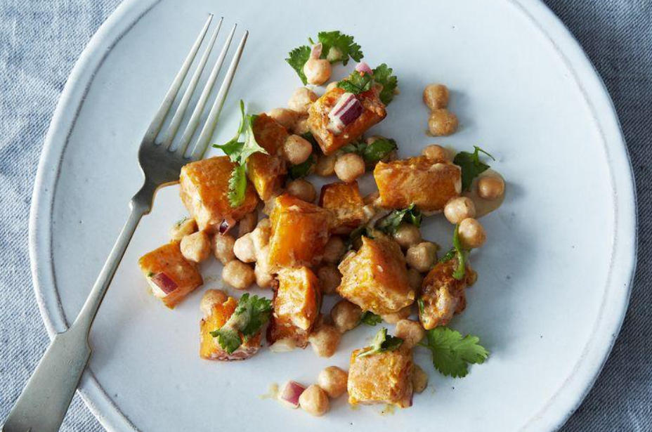 Linda Cha-Cha’s Warm Squash &amp; Chickpea Salad With Tahini