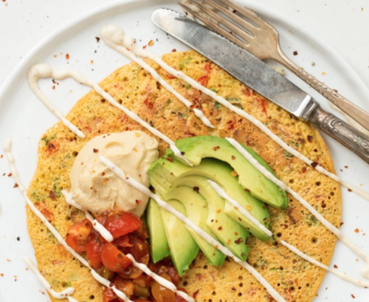 Oh She Glows Chickpea Veggie Pancake
