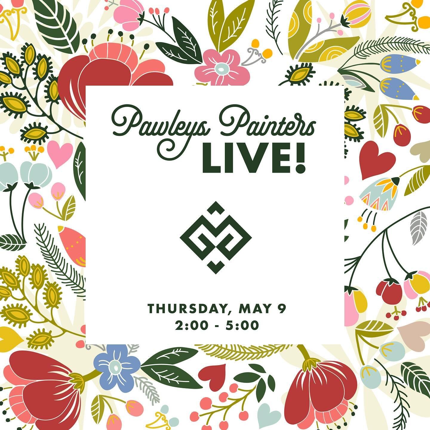 Calling all dads, Brads, and grads: Mother&rsquo;s Day is right around the corner! Are you ready for it? Join artists @jeanneoneal_art &amp; @vidaomiller in studio next Thursday! 🍾💐🖼️