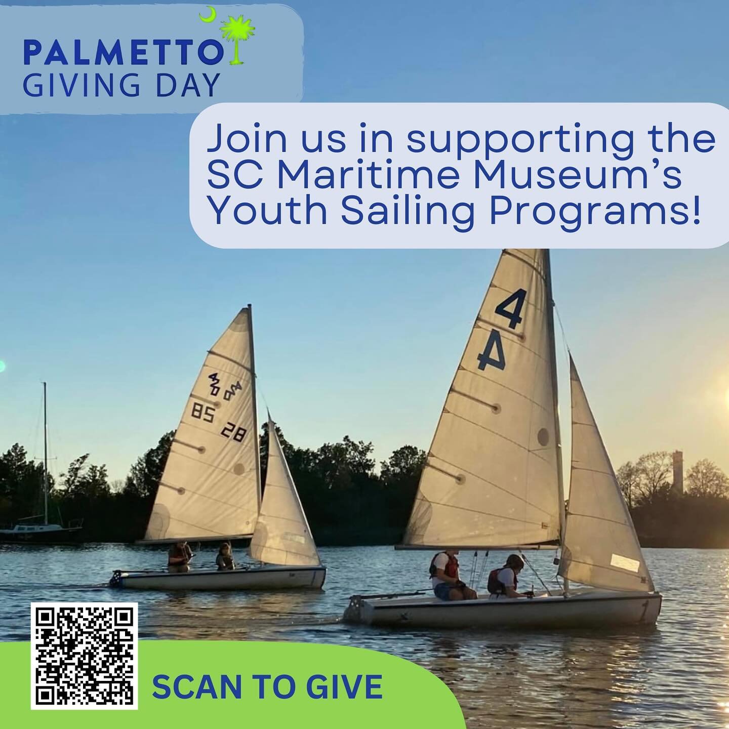 All hands on deck for Palmetto Giving Day! We&rsquo;re thrilled to support the South Carolina Maritime Museum&rsquo;s youth sailing program and invite you to join us in giving back to our community&rsquo;s young sailors. Together, we can make a splas