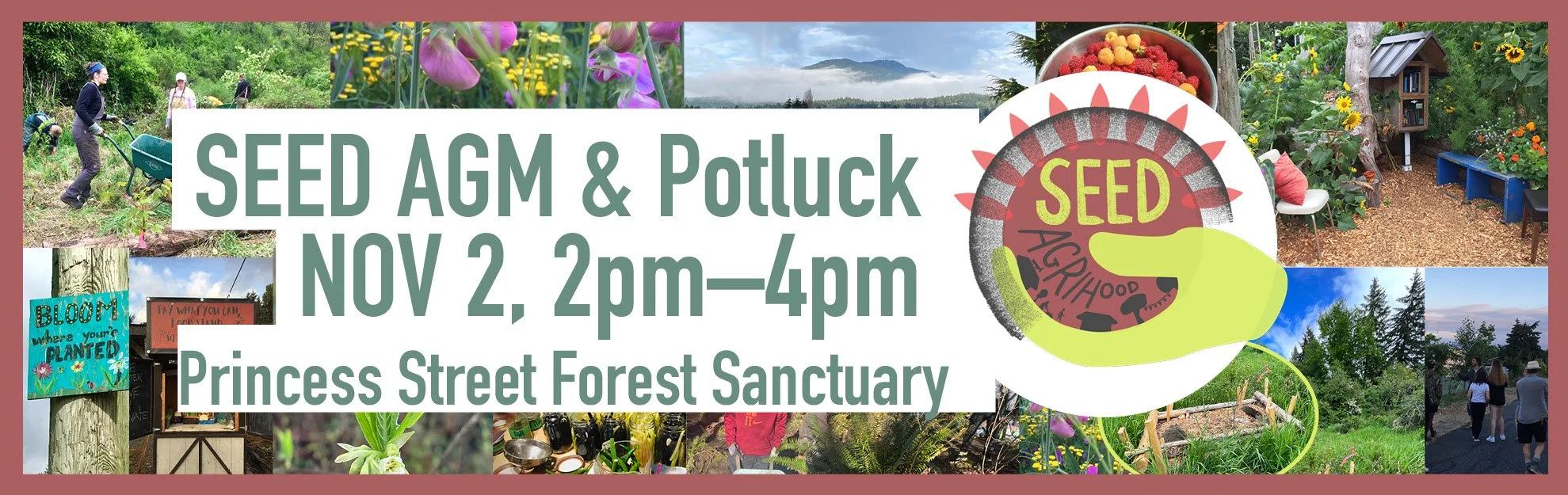 AGM SEED &amp; Potluck in Princess Street Forest Sanctuary!