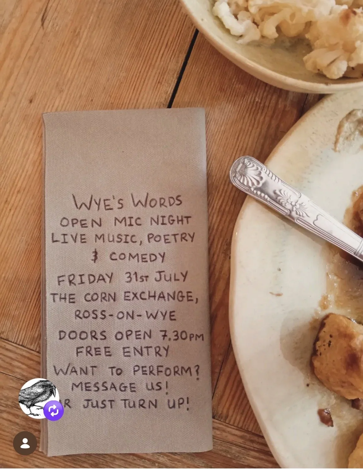 Wye's Words Open Mic