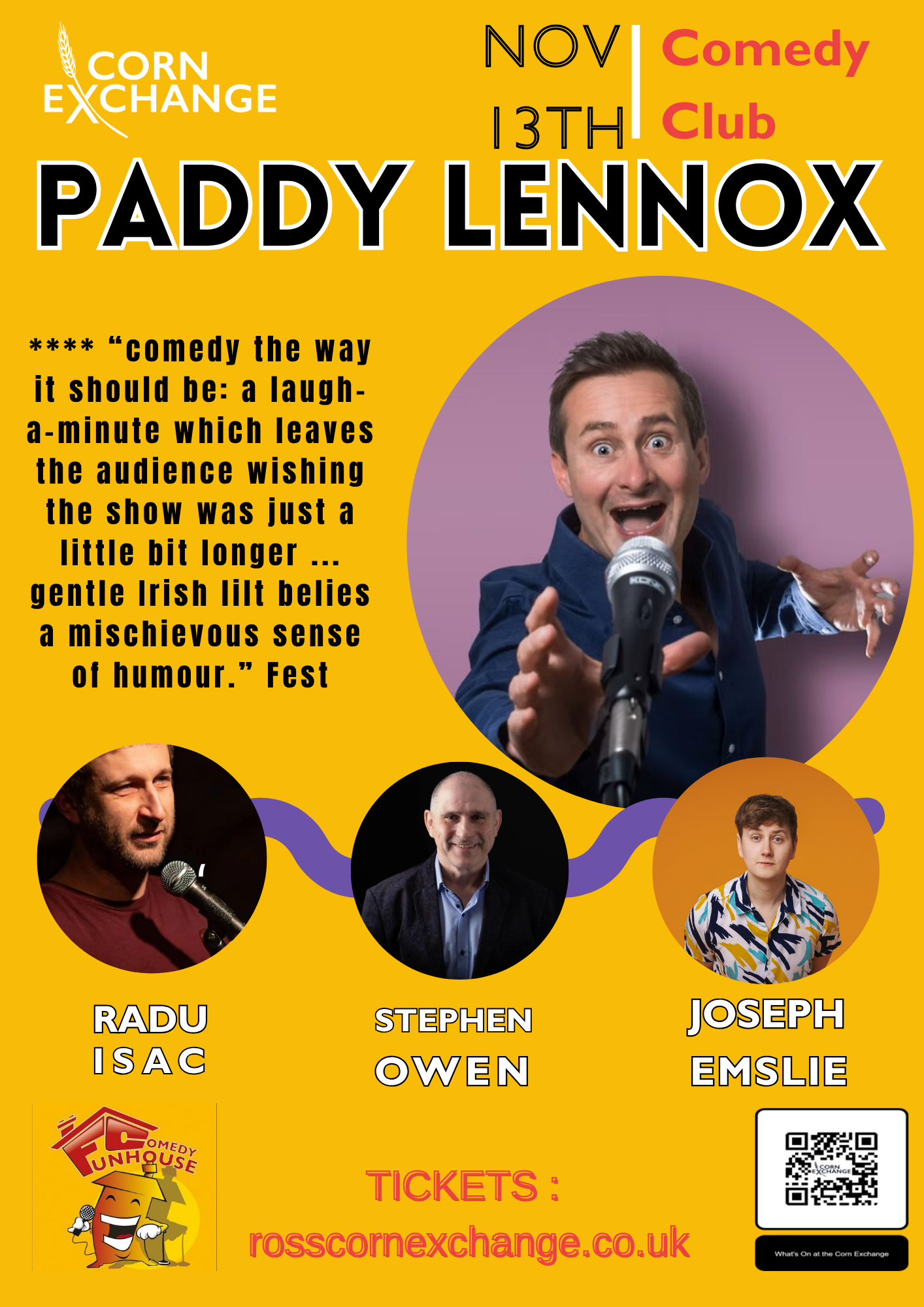 Funhouse Comedy Club with Paddy Lennox