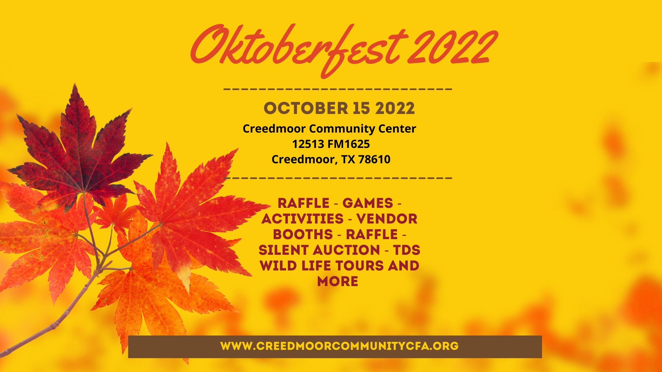 Events — Creedmoor Community Center Friends Association