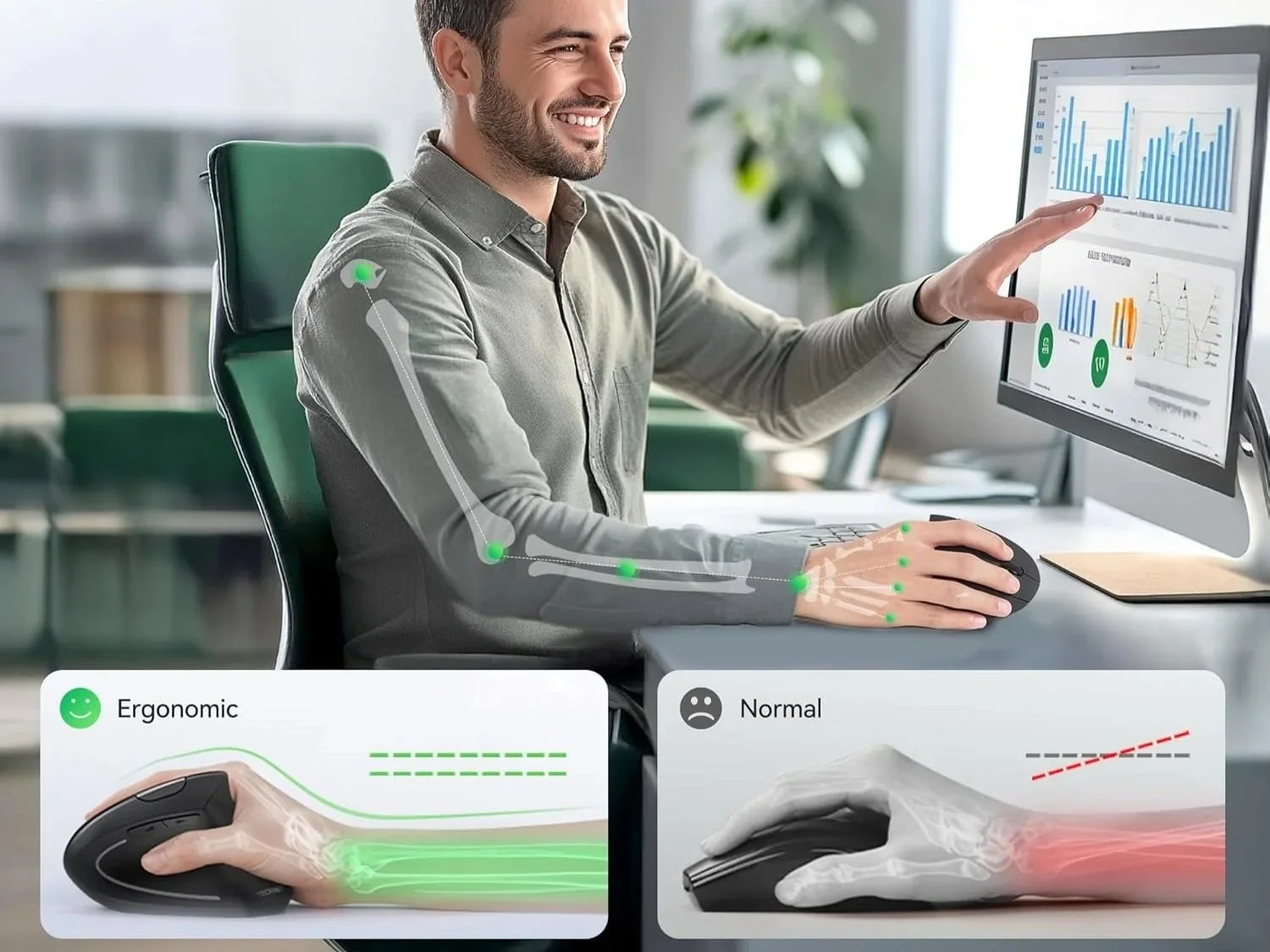 ergonomic mouse shoulder pain