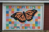 Mural of Butterfly Symbolizes Journey of Immigrants