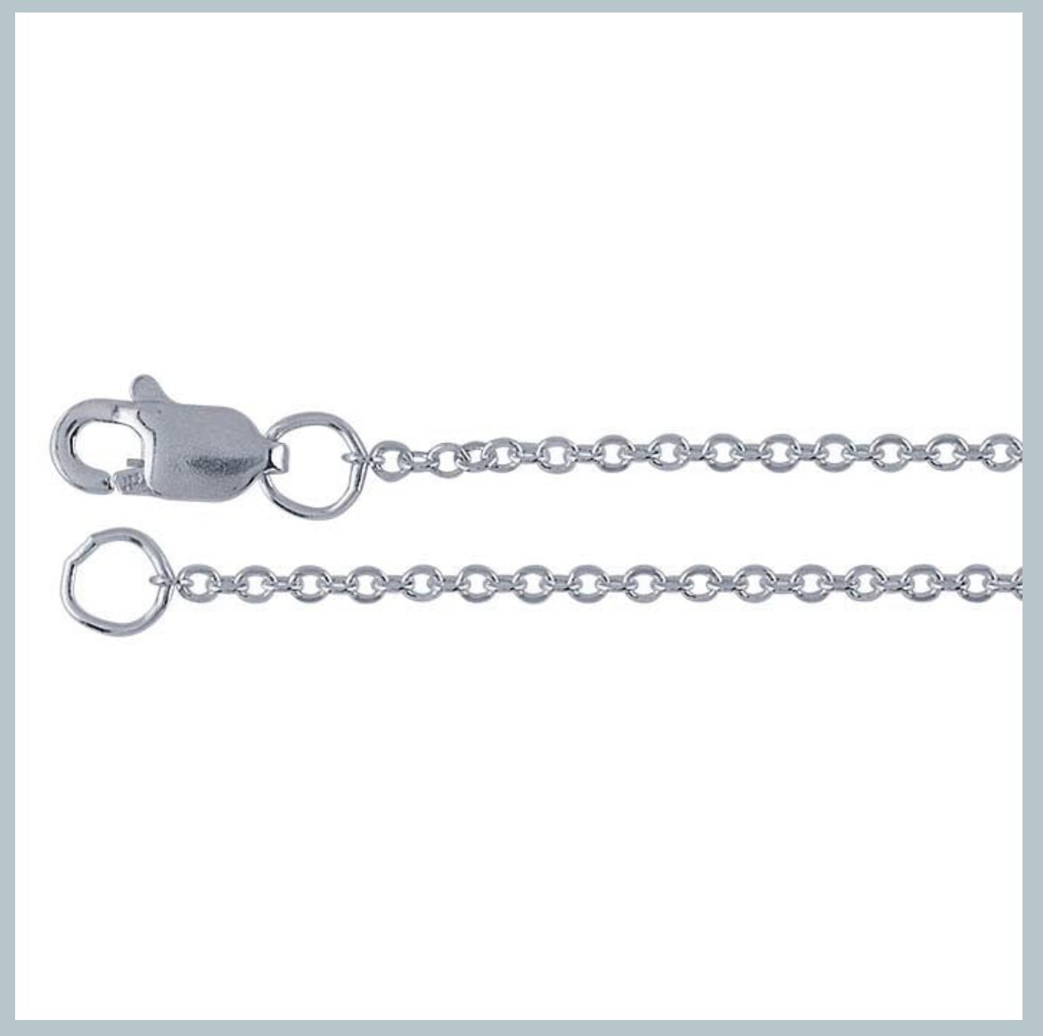 18" sterling silver chain