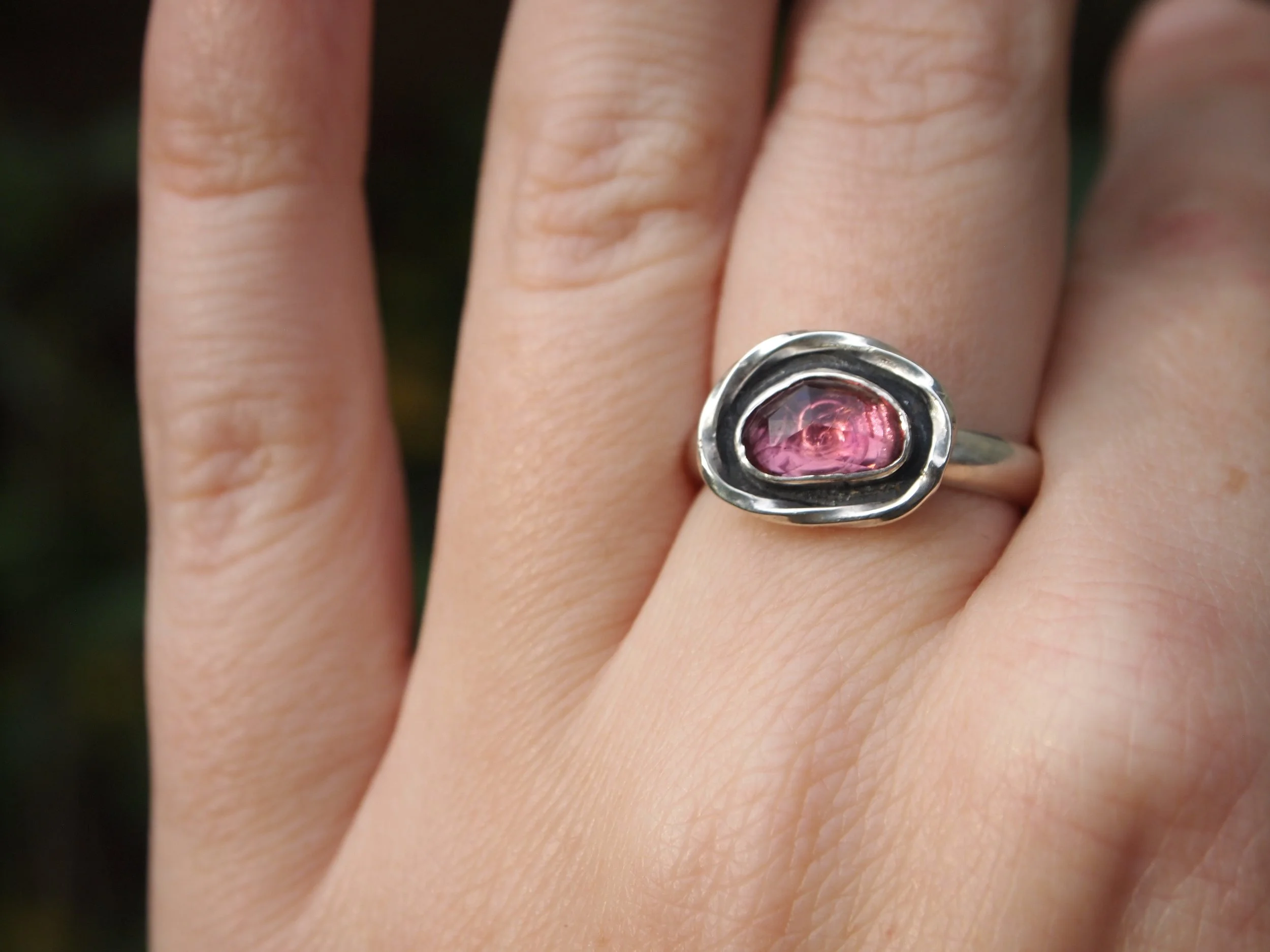 Pink Tourmaline Mirage Ring