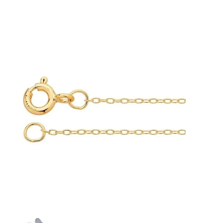 18" 14k gold filled cable chain