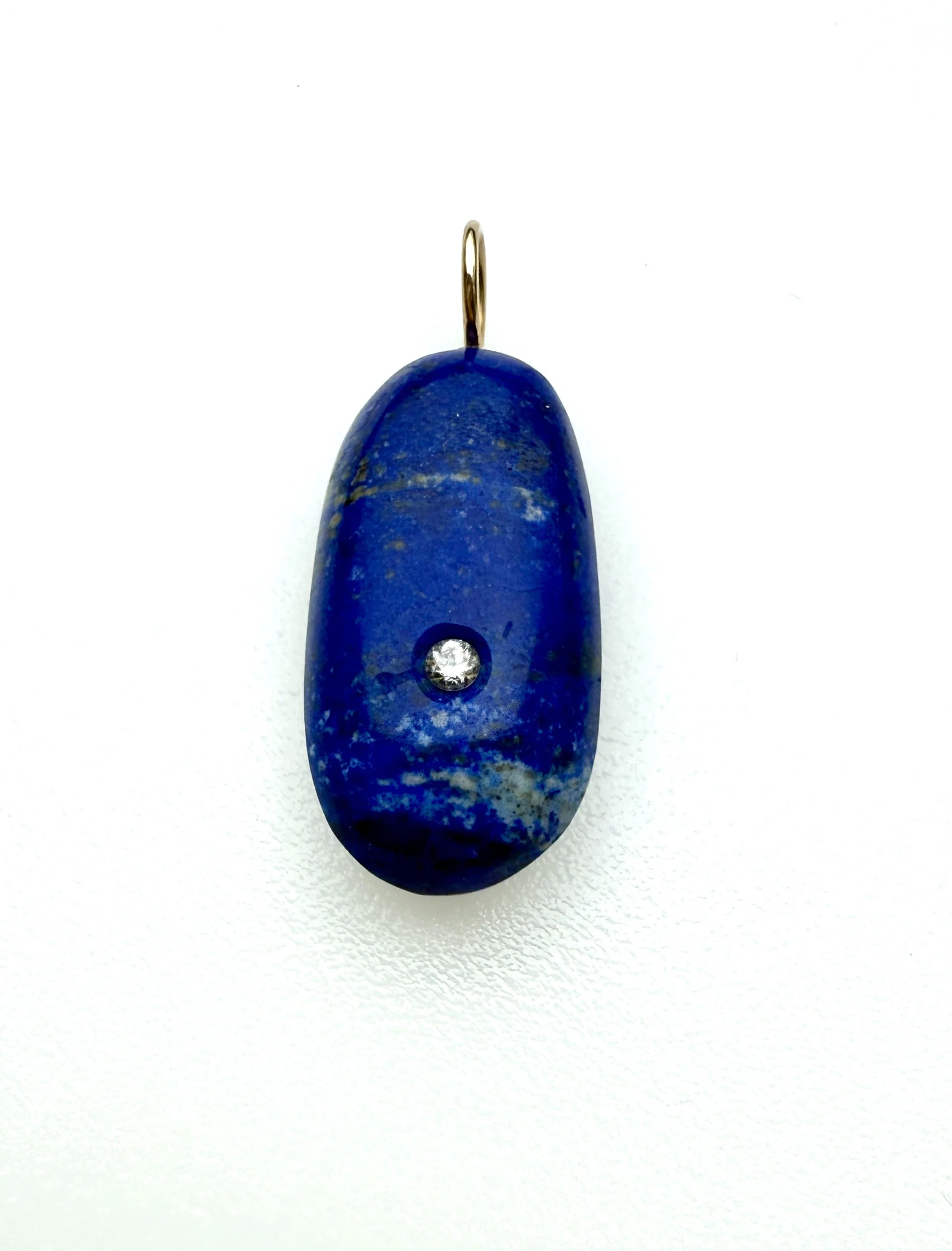 Lapis and Diamond Pendant