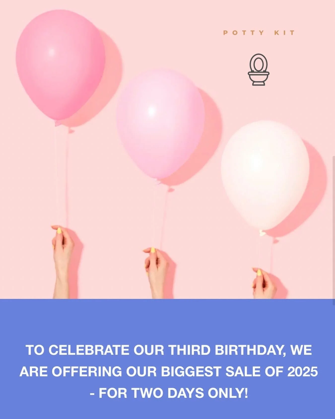 PK IS TURNING 3!!! 🎉🎊 Check our website tomorrow and Sunday ONLY for our annual biggest and best birthday sale! 

If you want to be in the know, subscribers get first info and first dibs! Head over to our link in bio to subscribe now! 👏

Set your 