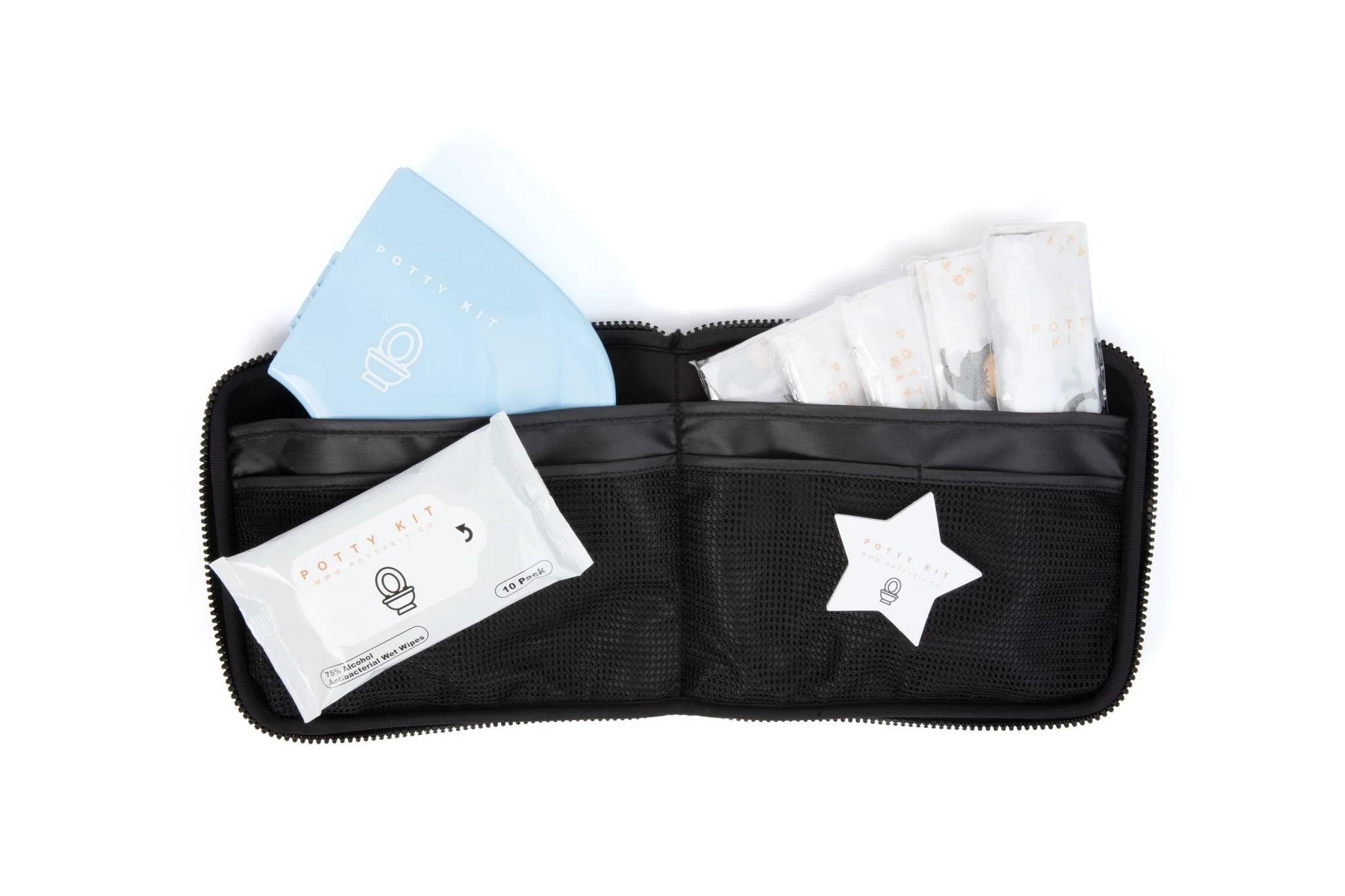 The interior of the Potty Kit 