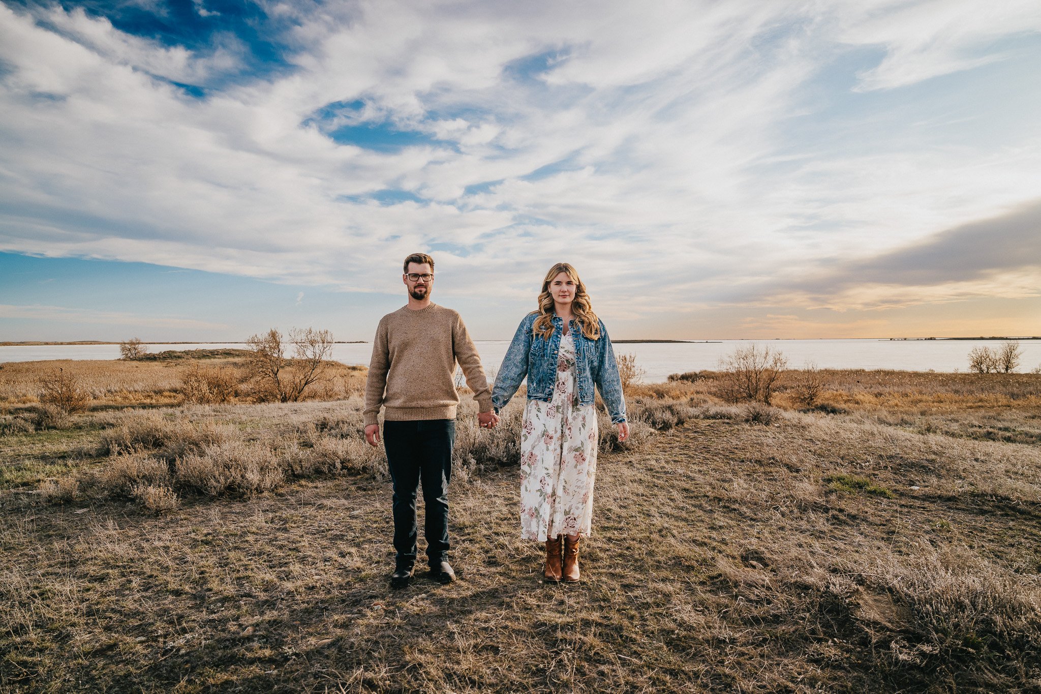 Rowan + Coltan’s Playful Sunset Engagement Session at Lake Newell near Brooks, Alberta-240414-026.jpg