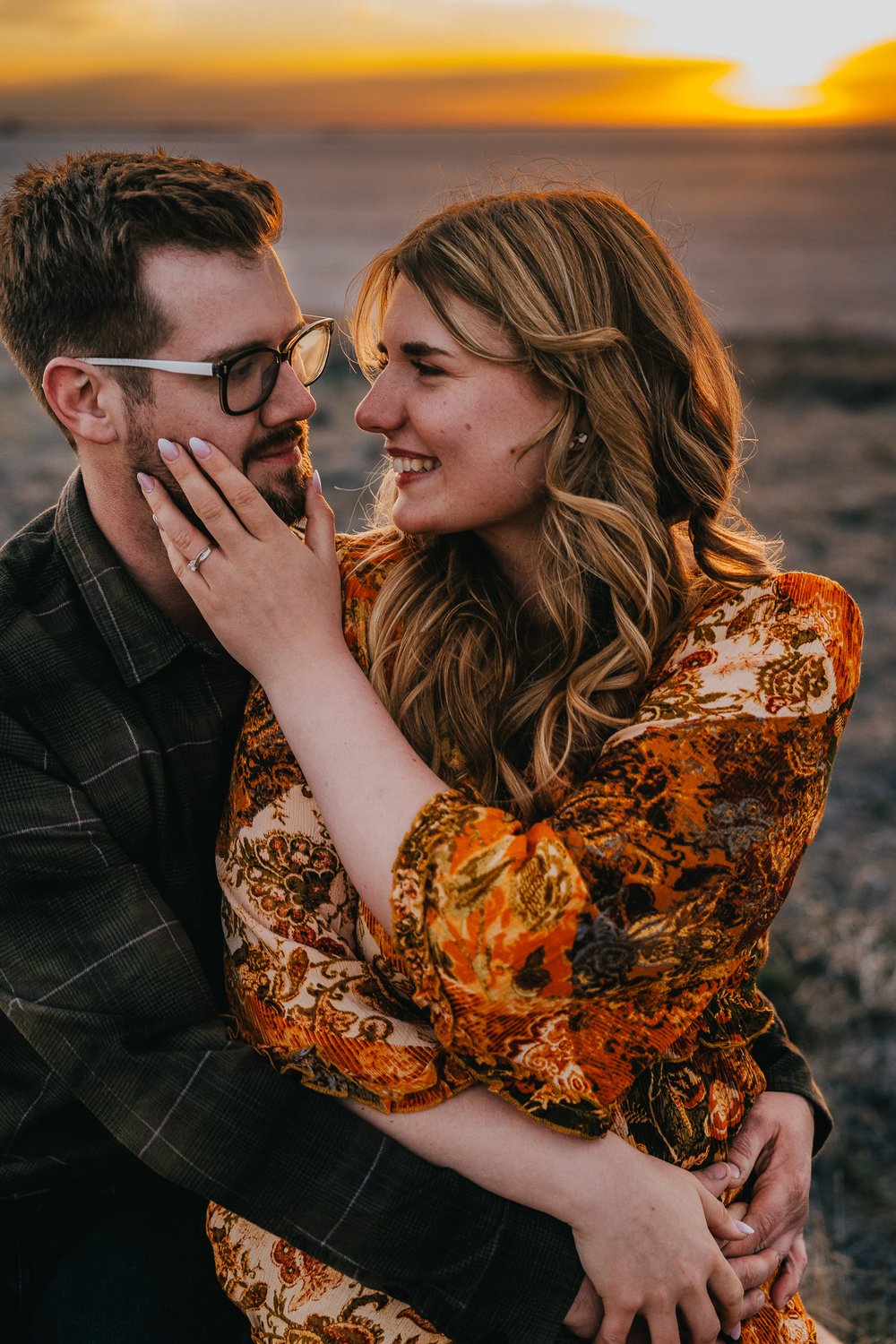 Rowan + Coltan’s Playful Sunset Engagement Session at Lake Newell near Brooks, Alberta-240414-078.jpg