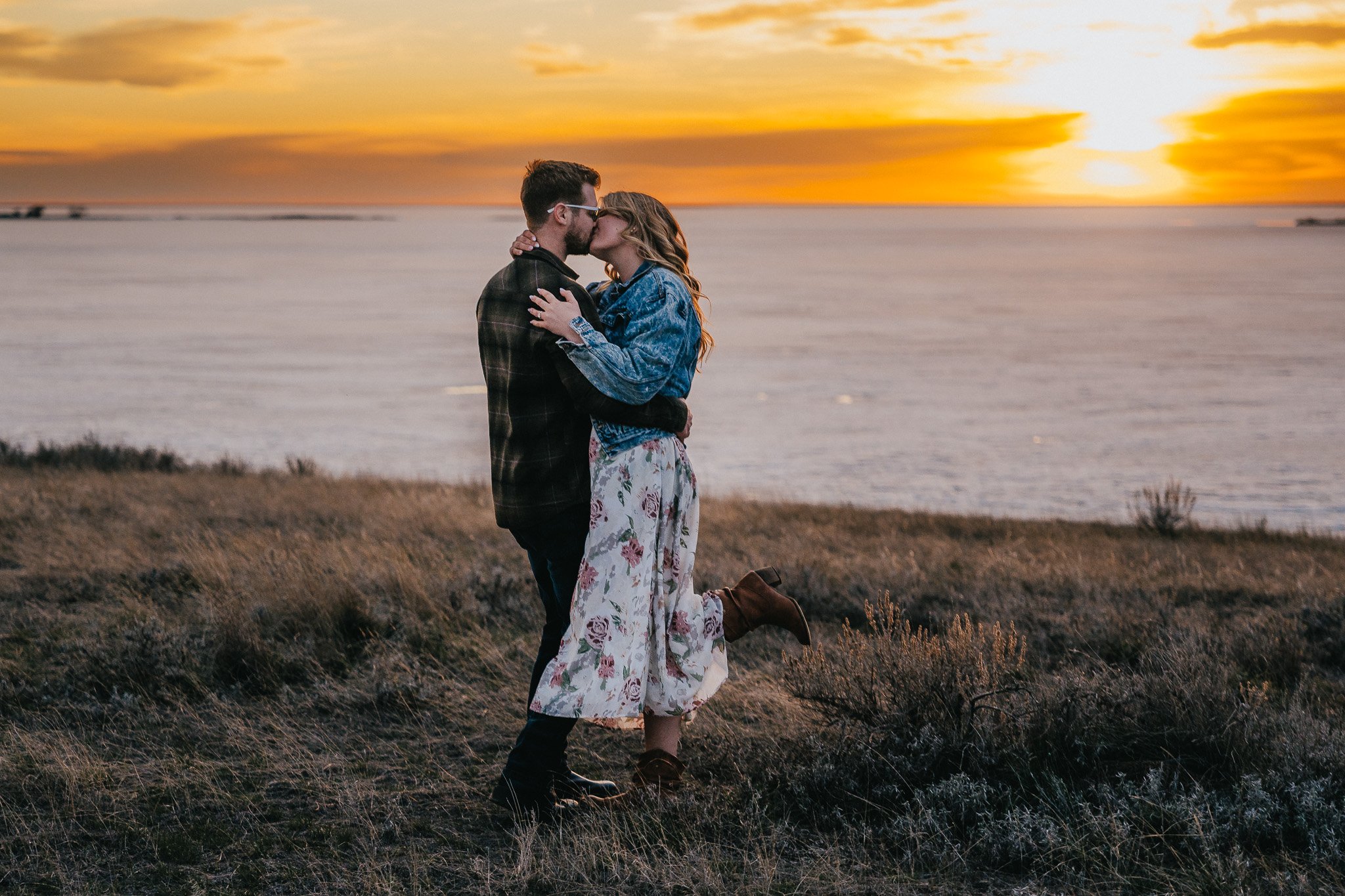 Rowan + Coltan’s Playful Sunset Engagement Session at Lake Newell near Brooks, Alberta-240414-079.jpg