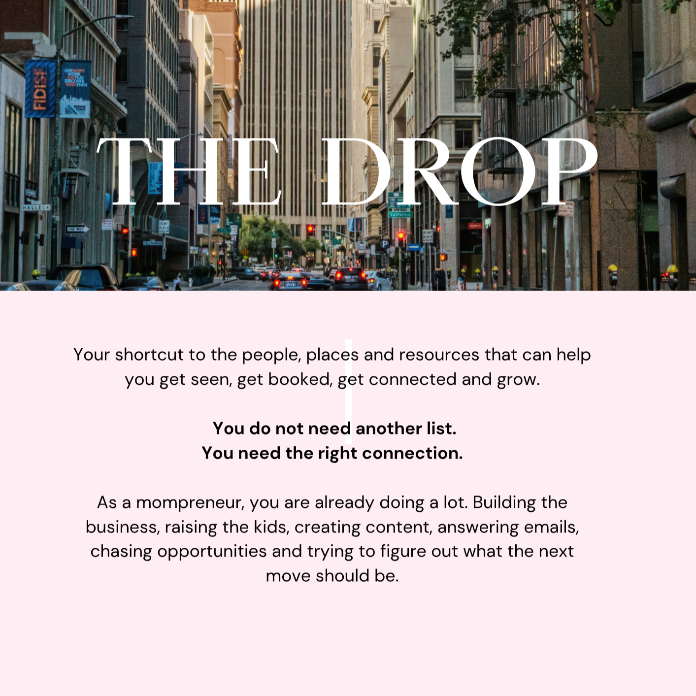 The WoMom Opportunity Drop Vo. 1