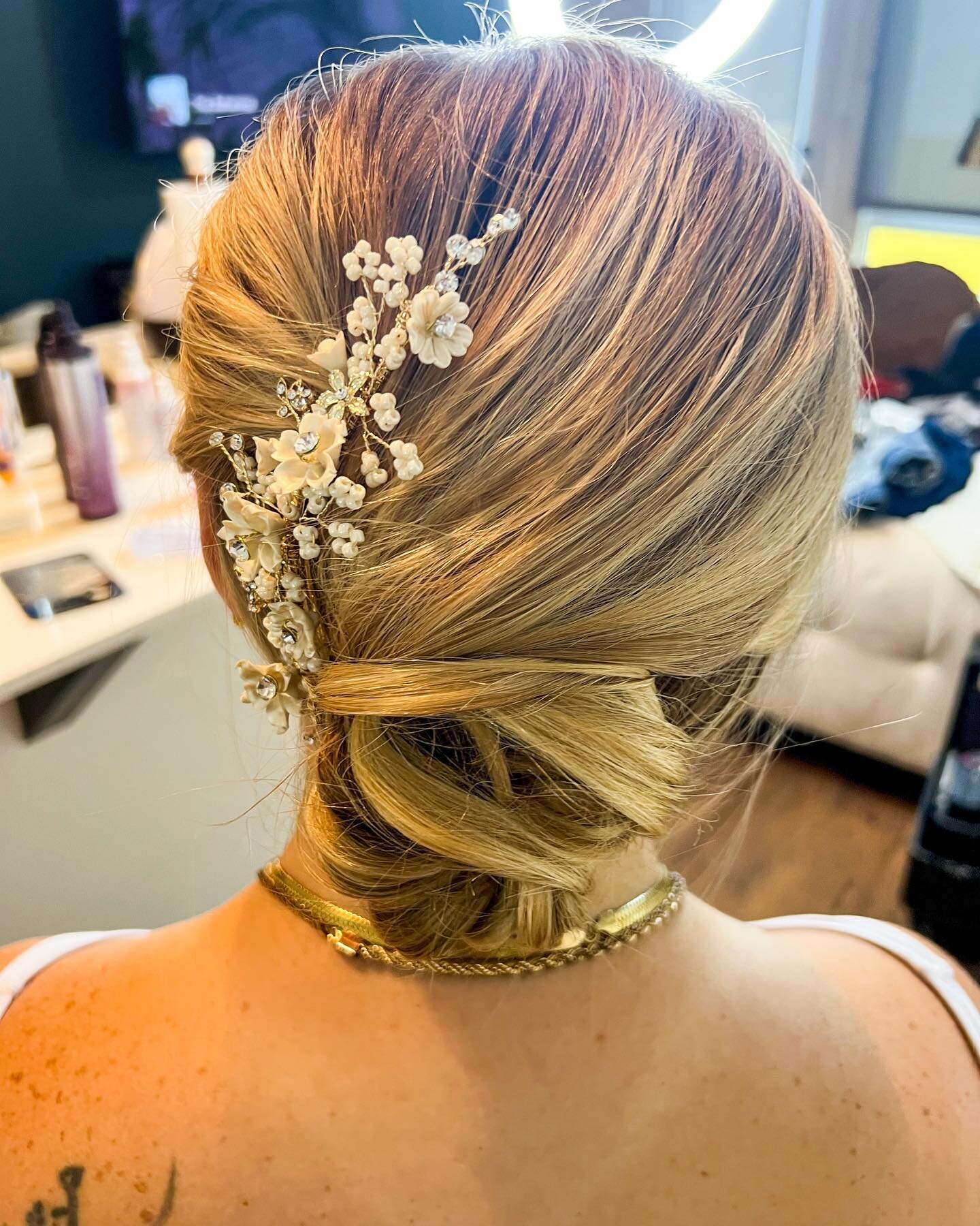 Wedding hair&hellip; This summer in San Diego has been hot and muggy so this wedding season has called for more updos and I for one love it.