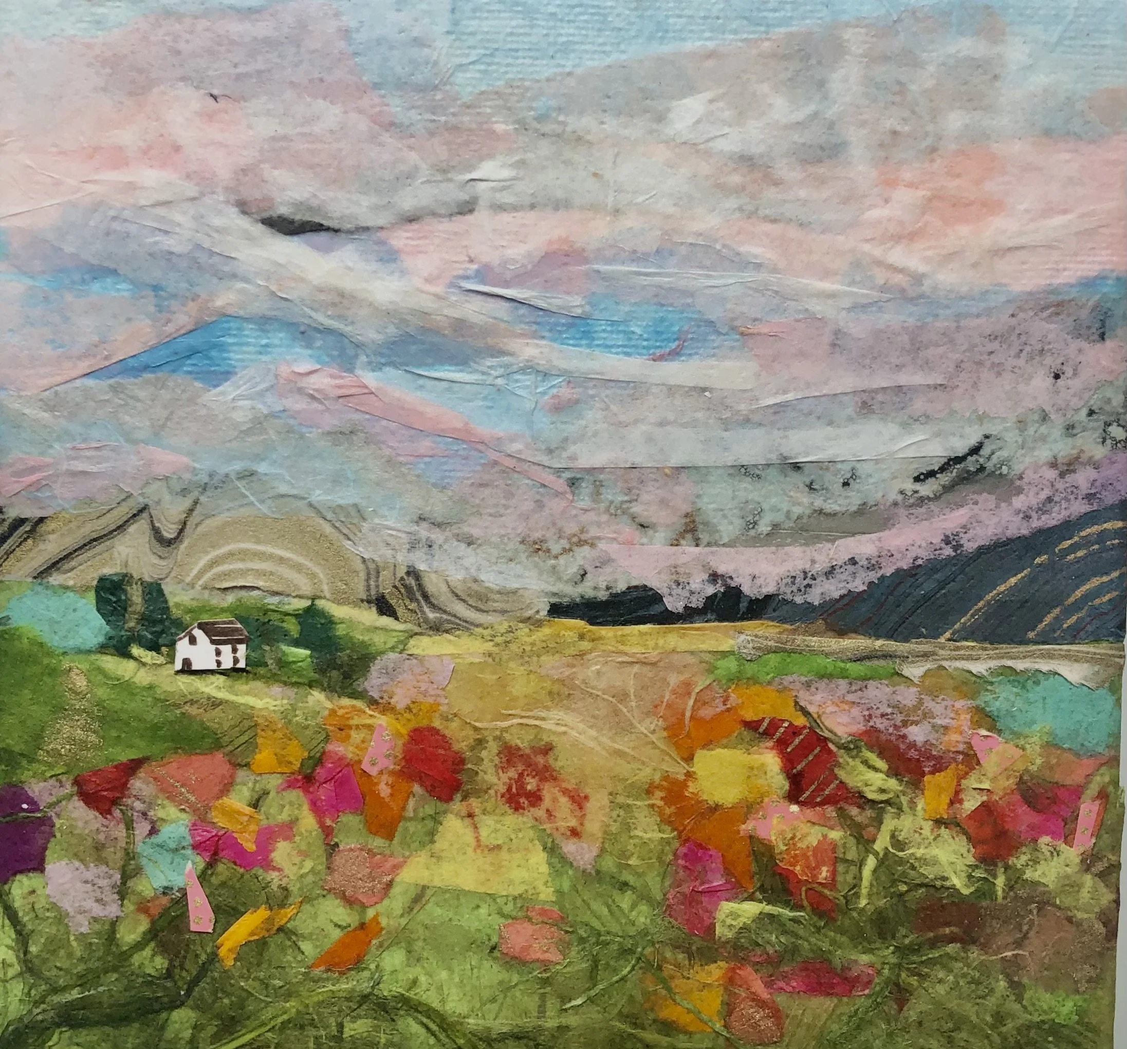 Landscape Collage Artwork | Sherri Andrews Art
