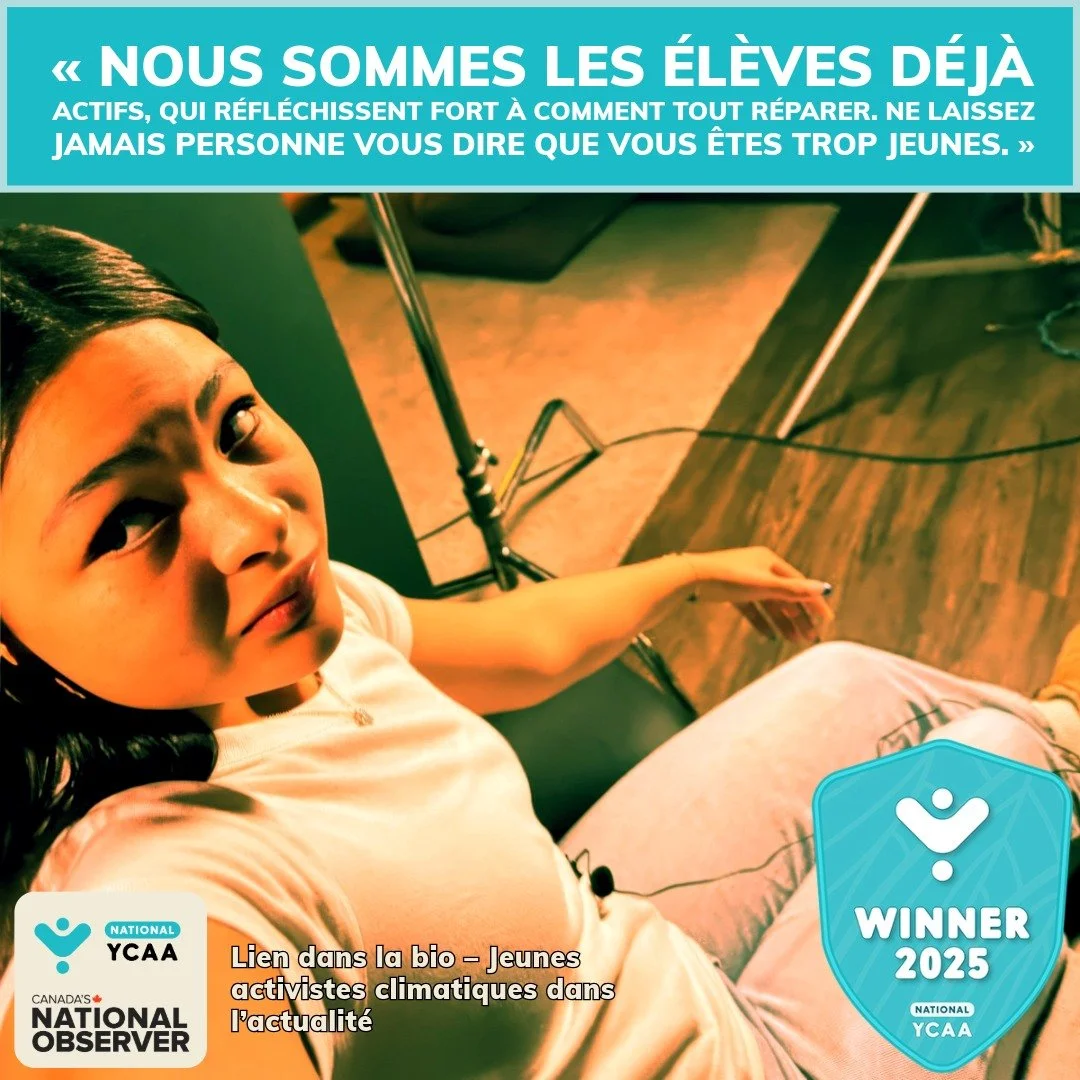 🌟 2025 NYCAA Winner Spotlight: Ella Larsen 🌿

At just 14 years old, Ella is already shaping a better future! ✨ A passionate climate activist from Saanich, BC, she&rsquo;s been inspiring action since she was eight &mdash; from local projects to nati