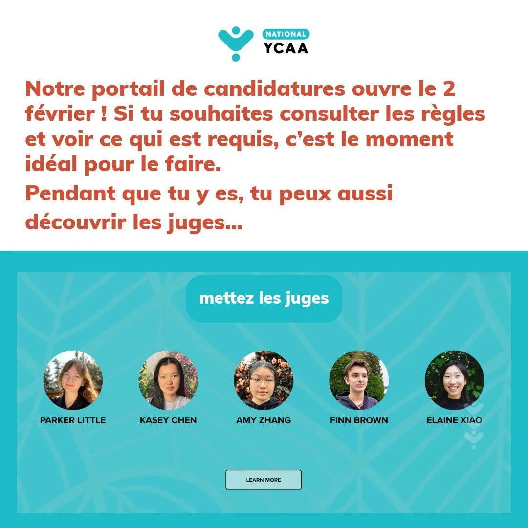 Le portail de candidatures du Prix national de l&rsquo;action climatique des jeunes ouvre le 2 f&eacute;vrier 2026 🌱

Si tu penses poser ta candidature cette ann&eacute;e, c&rsquo;est le moment id&eacute;al pour :
&bull; Consulter les r&egrave;gles
