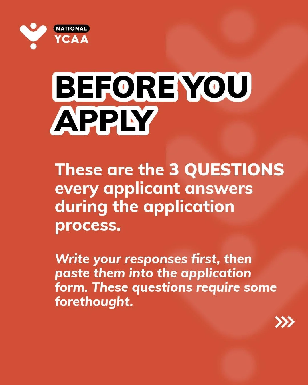 Every year we ask applicants to take some time to ponder these 3 queestions, as you'll need to input the answers during the google form submission process.

We always 😍 the answers we get to these! Stay tuned as we'll be posting some of the NYCAA's 