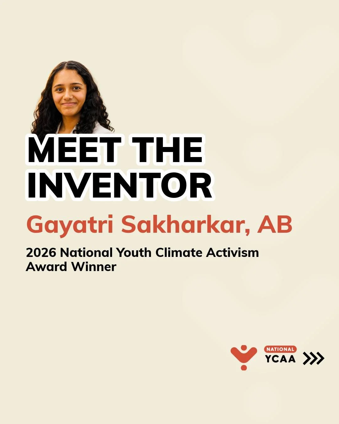 🏆 Meet the Inventor: Gayatri Sakharkar, one of our 2026 National Youth Climate Activism Award winners from Alberta!

At just 15 years old, Gayatri is already developing practical solutions to environmental challenges through science, creativity, and