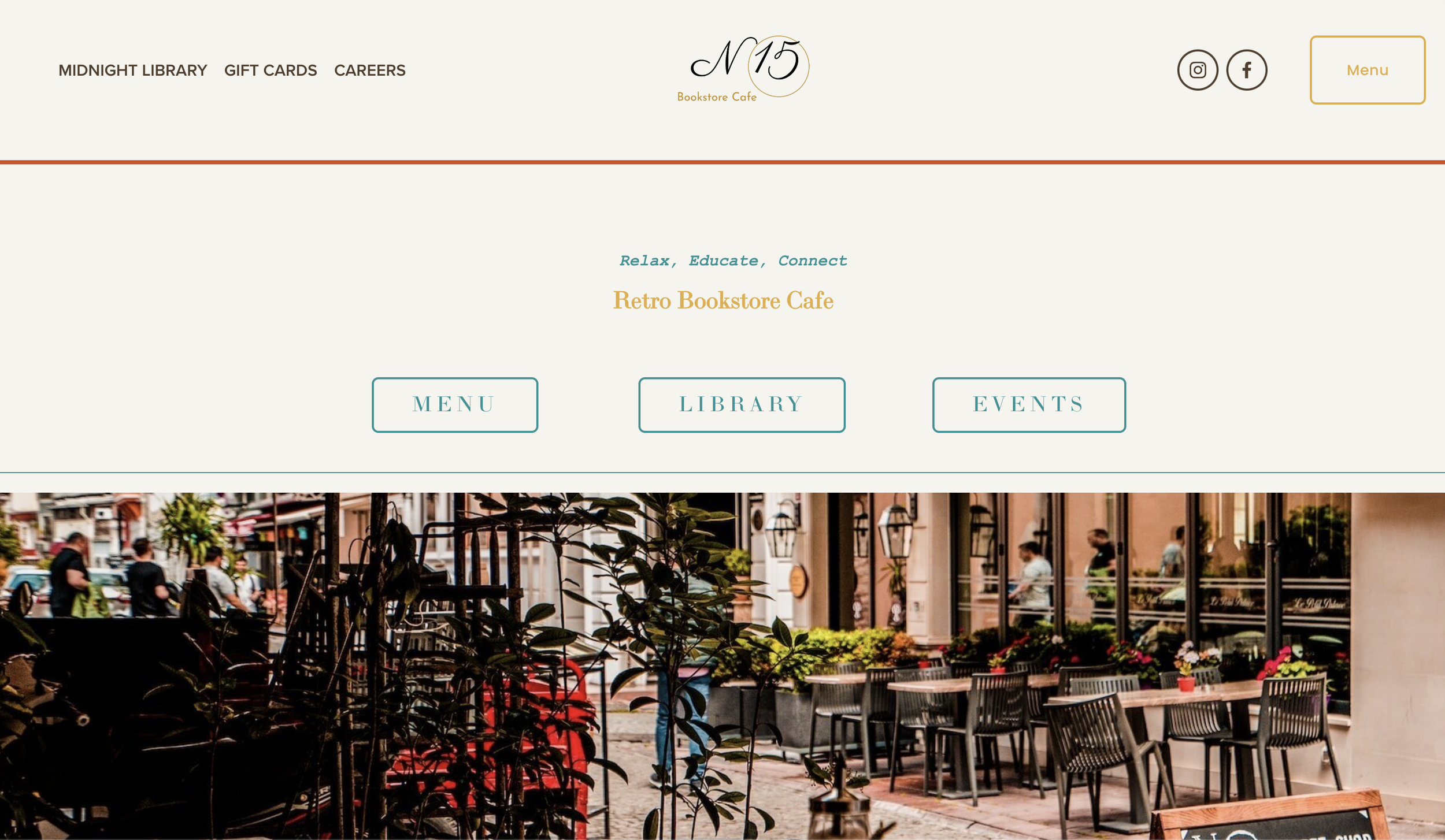 Squarespace template for restaurants and cafes