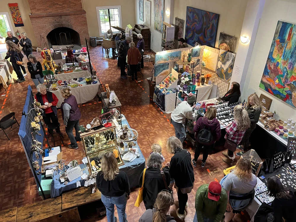 Craft vendor booths in the Grand Hall