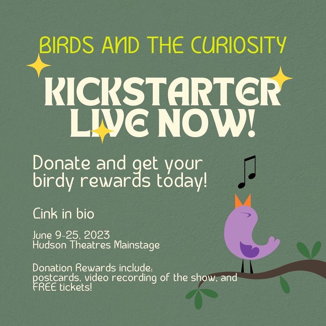 🦤Birds and the Curiosity is on Kickstarter now🦤
Link in Bio!
🕊️🕊️🕊️Come back us up and get your Humming Bird/Ostrich/Dodo Bird credits!

Not your regular coming-of-age story, Birds and the Curiosity creates a magical meet-up between two selves a