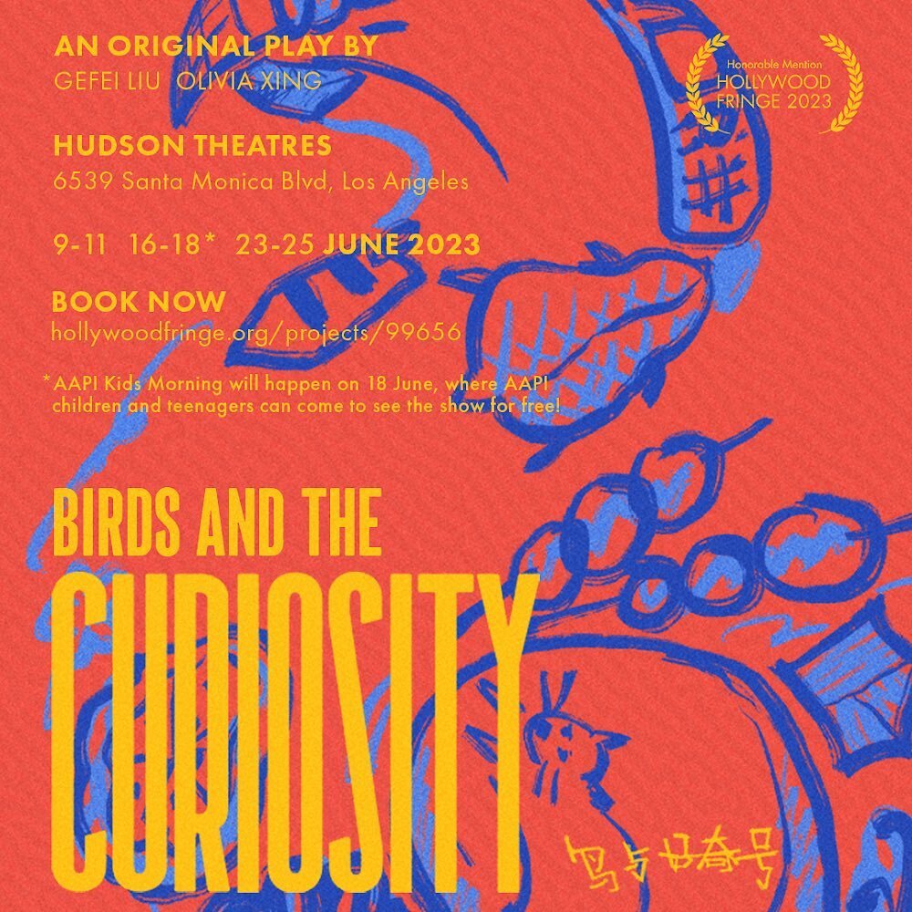 A little birdie told me that tickets for &ldquo;Birds and the Curiosity&rdquo; are on sale now! The early bird gets the worm (discounted tickets through May 25)! Visit the link in our bio to secure your tickets today. 🎟️🦤

#hollywoodfringefestival 