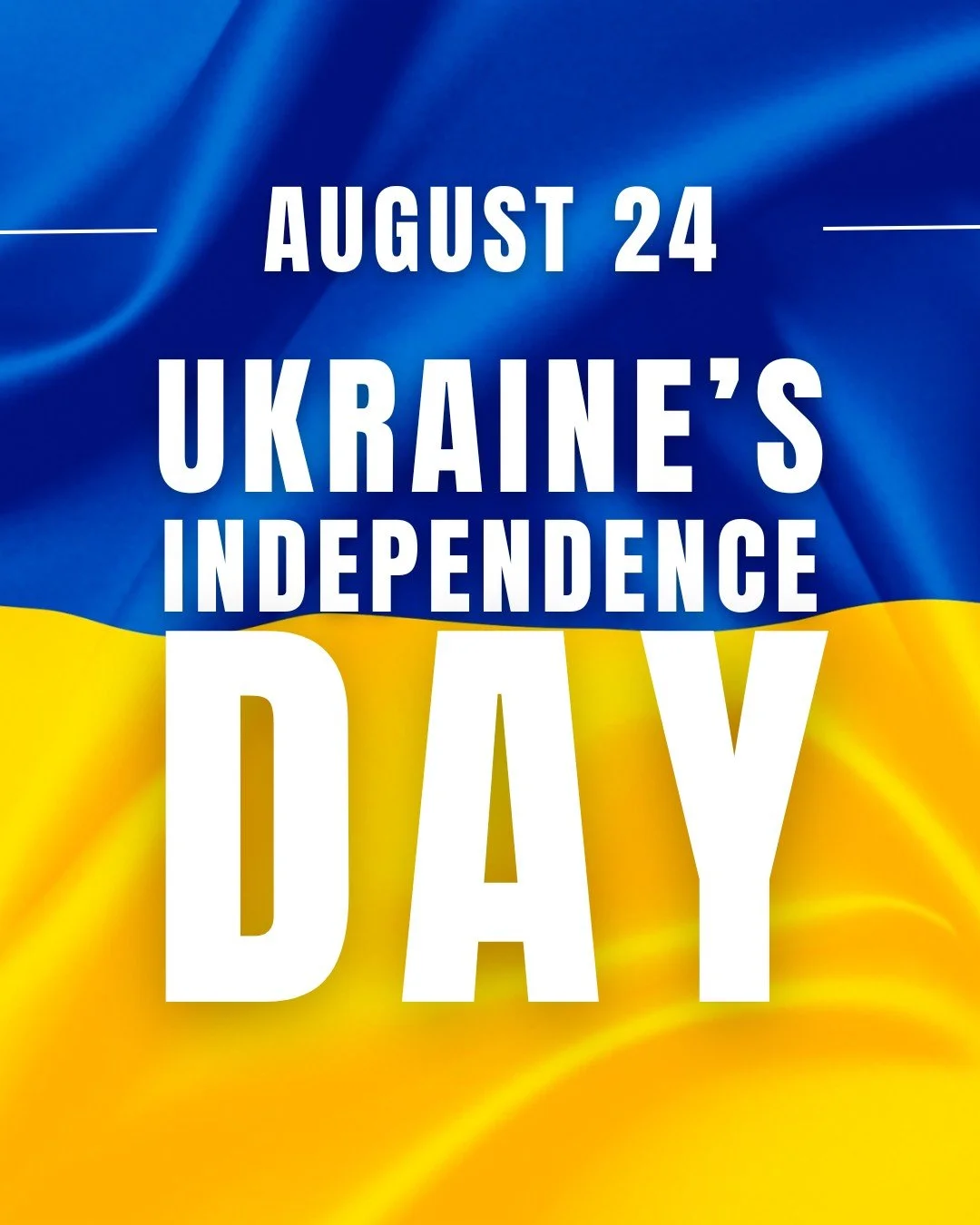 Ukraine&rsquo;s Independence Day is a powerful reminder of the courage of a nation and the strength of its people. Today and every day, we stand with Ukraine. Слава Україні! 💙💛

#UkraineIndependenceDay #SlavaUkraini #UkraineAid #StandWithUkraine #S