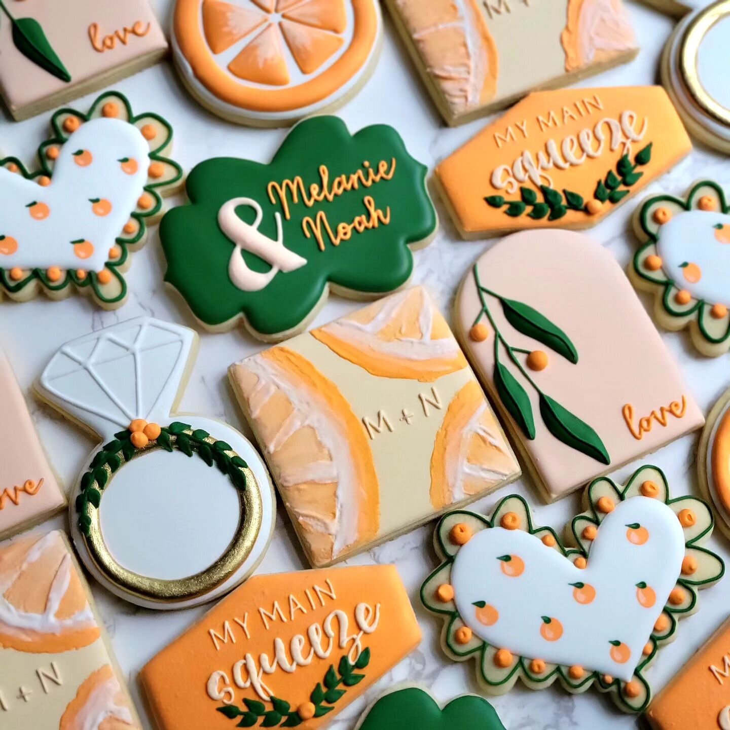 This couple added a little zest to their combined wedding shower with this theme! Congratulations to Melanie &amp; Noah!
.
.
.
#homemade #baking #sugarcookies #royalicing #desserts #dessert #dessertporn #foodporn #food #cookies #cookiesofinstagram #d