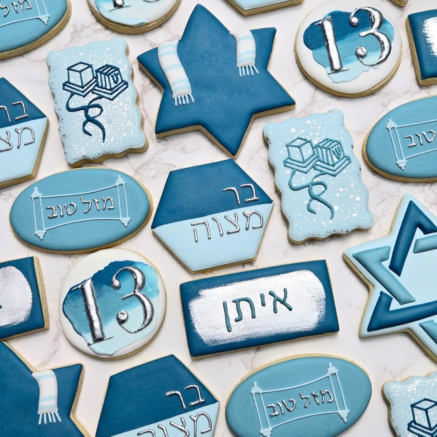 It's hard to believe this was my first bar mitzvah set and it was in FRANCE of all places 🇫🇷
.
.
.
#homemade #baking #sugarcookies #royalicing  #cookies #cookiesofinstagram #decoratedcookies #dessertsofig #cookiesofig #edibleart #weddingcookies #bi