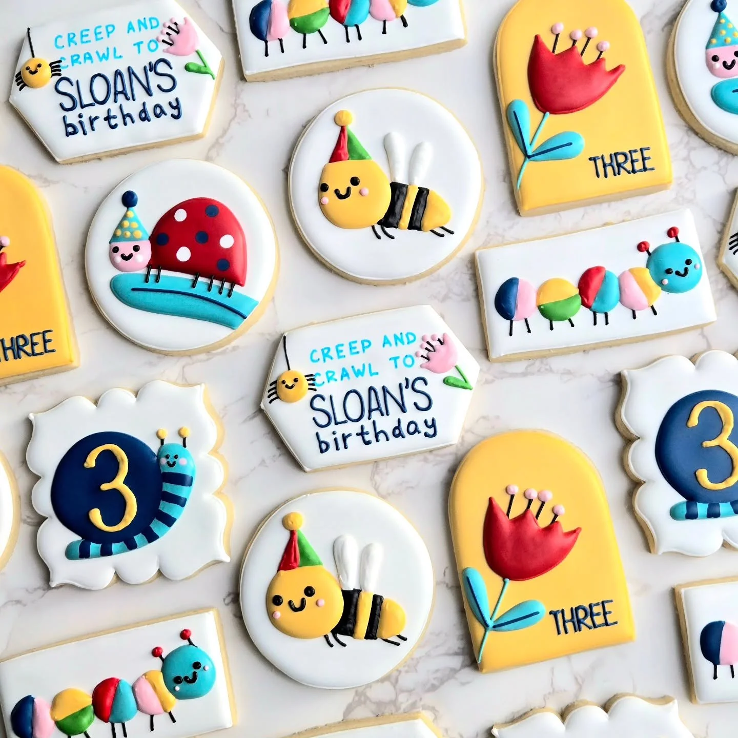 How about this adorable (and original) birthday theme?! Love those little buggies!
.
.
.
#homemade #baking #sugarcookies #cookies #birthdaycookies